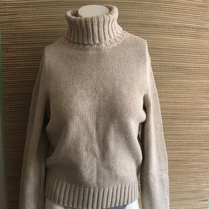 RL Tan turtleneck sweater